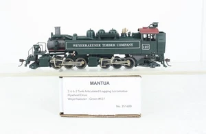 HO Scale Mantua 351600 2-6-6-2T Weyerhauser Articulated Logger loco DCC Ready - Picture 1 of 12