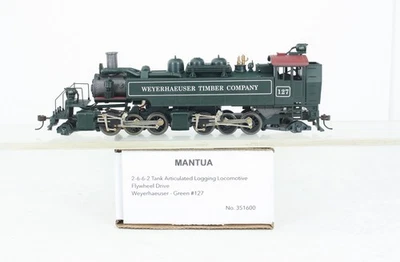 HO Scale Mantua 351600 2-6-6-2T Weyerhauser Articulated Logger loco DCC Ready - Image 1 of 4