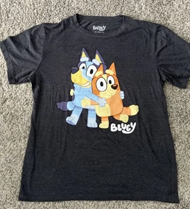 Bluey Kids Tee T-Shirt Gr. 2XL Kinder Shirt, Bluey Bingo Cartoon Fan grau - Bild 1 von 6