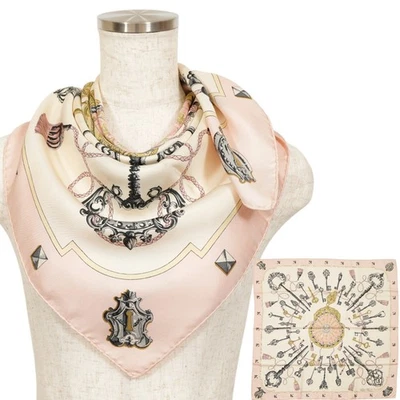 HERMES Carre 90 "LES CLES" 100% Silk Scarf Vintage Rare Cleaned - Image 1 of 4