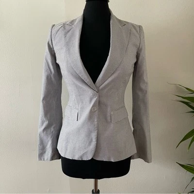 Blazer escolar a cuadros Elie Tahari para mujer informal negocios ropa de trabajo academia Foto 1 de 4