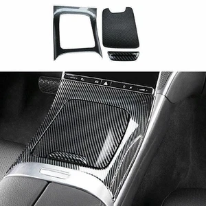 For Benz C-class 2022-23 Abs Carbon Fiber Central Console Gear Shift Cover Trim - Picture 1 of 9