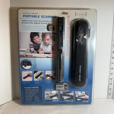 VuPoint Magic Wand PDS-ST415-VP Handheld Portable Doc/Photo Scanner SD card USB - Image 1 of 4