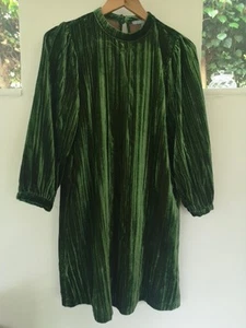 Oliver Bonas Women's Green Mini Dress Size 10. - Picture 1 of 5