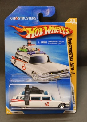 HOT WHEELS PERFEITO NO CARTÃO 2010 NOVO MODELO SÉRIE GHOSTBUSTERS ECTO 1 m - Imagem 1 de 2