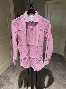 Ted Baker Endurance langärmliges Herrenhemd 16 34/35 rot kariert - gebraucht - Bild 1 von 4