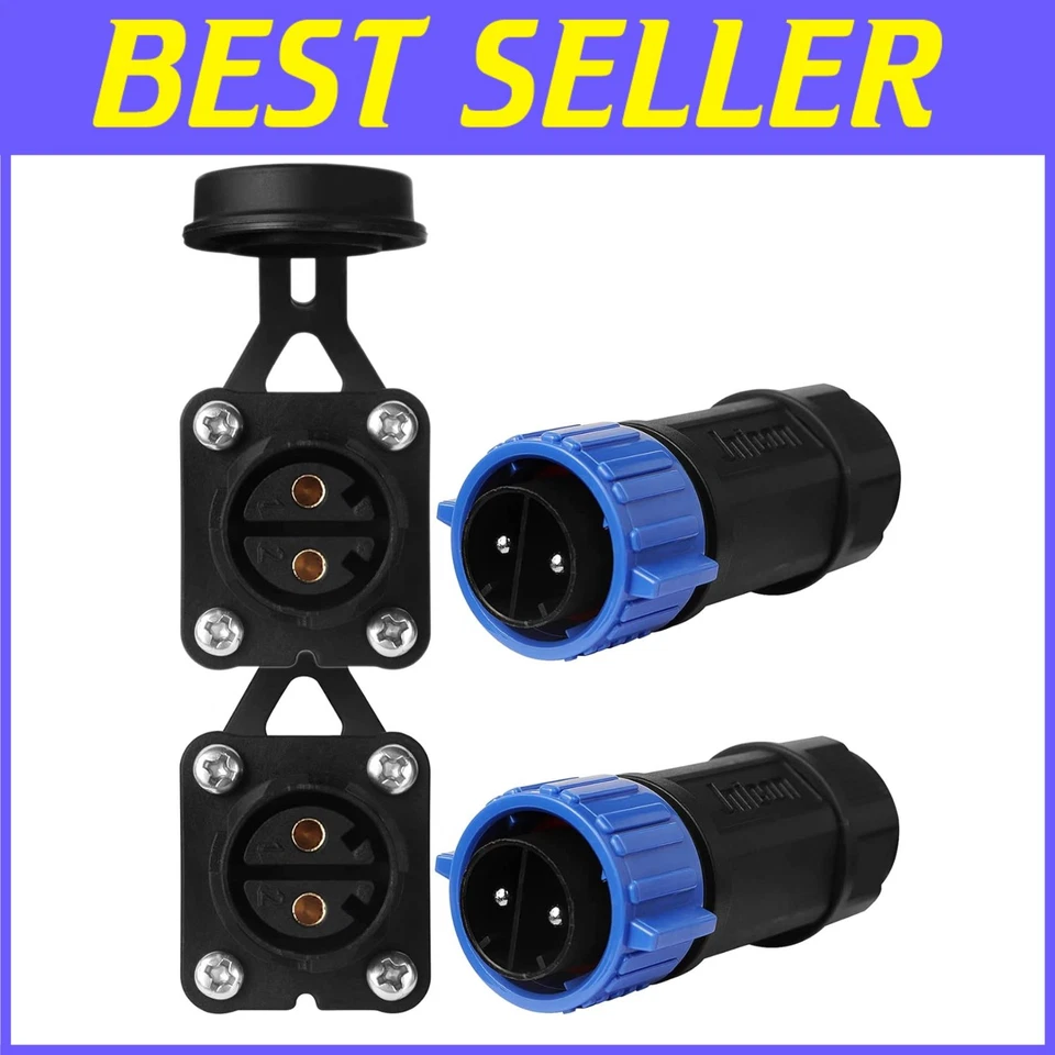 High-Performance 50A Trolling Motor Connector with Brass Gold-Plated Components - Image 1 of 4