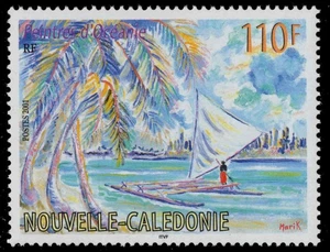 NEW CALEDONIA 880 - "The Lonely Boatman" by Marik (pc38279) - Picture 1 of 1