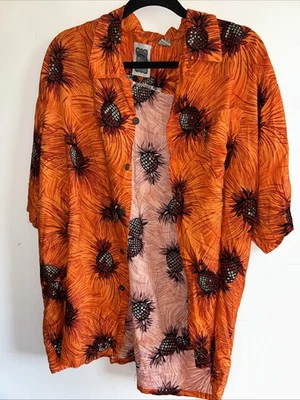 Ocean Current Vintage Originals Hawaiian Shirt Button Down XL Pineapple Print - Image 1 of 4