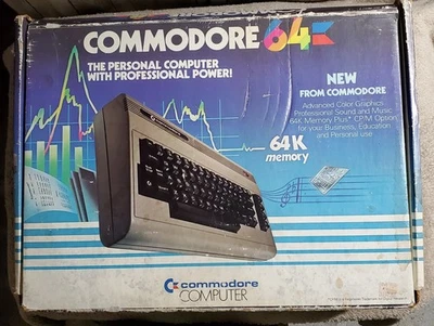 Commodore 64 Cover Box Programmer's Guide Cables 2 Controllers 6 Games - Image 1 of 4