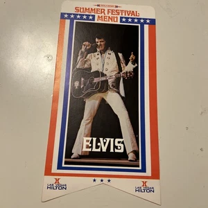 Vintage Elvis Presley summer festival Dinner Show Menu Las Vegas Hilton 1972 - Bild 1 von 6