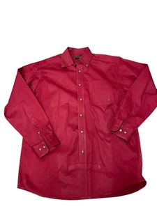 Ariat Hemd Knopfleiste Rot Langarm Western Arbeitshemd Herren Gr. Large (lesen) - Bild 1 von 7