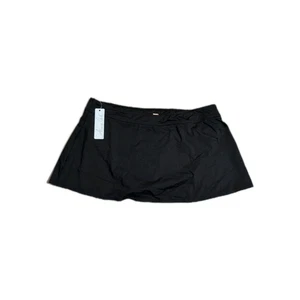 Gonna da bagno Anne Cole pull-on donna 20W nera più fondo costume da bagno nuova spiaggia - Foto 1 di 10