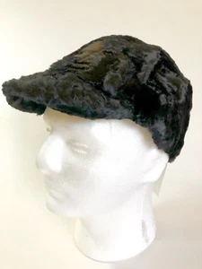 WOMEN’s BLACK PLUSH VELOUR / VELVET HAT / CAP from H&M. Size LARGE. Brand New. - Picture 1 of 4