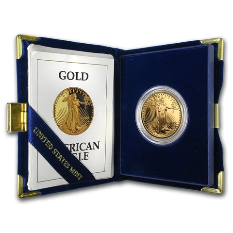 1992-W 1 oz Proof Gold American Eagle (w/Box & COA) Cover