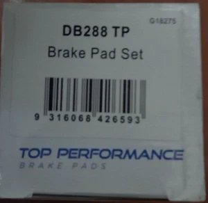 Top Performance Brake Pad Set DB288TP - Picture 1 of 2