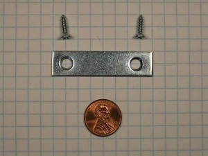 ALLRED #A12F-Z STEEL MENDING PLATE, ZINC-PLATED, 1/2" x 2" LENGTH, WITH SCREWS - Bild 1 von 1