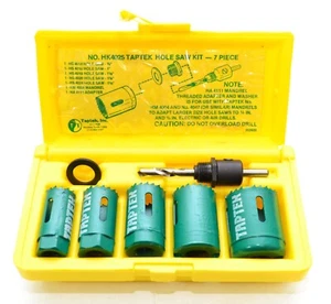 Taptek 7 Piece Hole Saw Kit - Picture 1 of 4