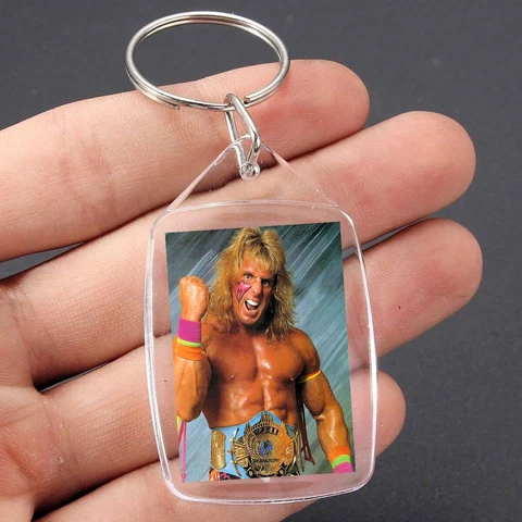 WWE WWF ULTIMATE WARRIOR WRESTLING KEYCHAIN / ORNAMENT #6 Cover