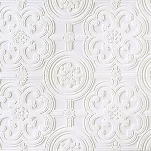 EGON PAINTABLE TEXTURED VINYL WALLPAPER ANAGLYPTA WHITE RD80029 - Picture 1 of 5