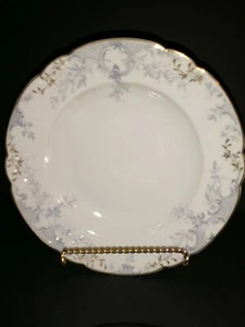  Pair Hutschenreuther JHR Bavaria Soup Bowls Hand Painted Floral Gold Trim  - Picture 1 of 6