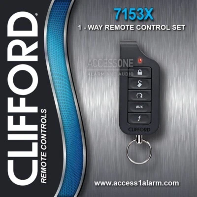Clifford 7153X 1-Way Remote Control Replacement Transmitter EZSDEI7153 READ DESC - Image 1 of 3