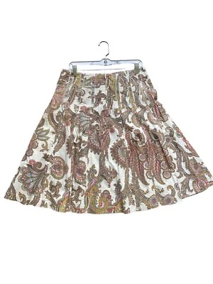 EUC - Vtg. CABI Paisley Hobo Hippy Flirty Skirt Women's Multi-Colored Size 8  - Image 1 of 4