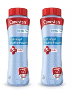 Canesten No.1 5in1 Relief Antifungal Dusting Powder for Itching 100g(Pack 2) - Picture 1 of 5