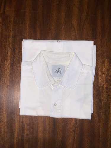 Camicia elegante Brooks Brothers nera in pile bianca in BB1 di Thom Browne