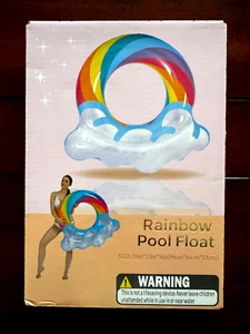 Tubo inflable Rainbow Pool Float 39" X 33" X 9" - Imagen 1 de 3