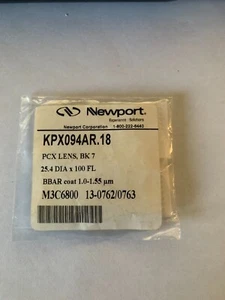 Lente Plano-Convexa KPX094AR.18, N-BK7, D25,4 mm, 100 mm EFL, 1000-1550 nm Newport - Imagen 1 de 1