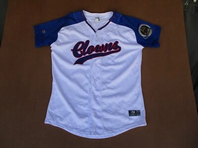 Camiseta Indianapolis CLOWNS, negra usada por jogador, Minor League Throwback, HERNANDEZ - Imagem 1 de 4