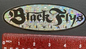 Black Flys Sun Eye Wear skateboarding /Surfing Sticker / Decal - Picture 1 of 1