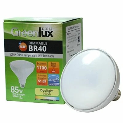 High Quality LED 14w Dimmable BR40 Daylight Light Bulb - 75w Equiv. - Image 1 of 2