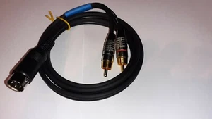 AUDIOPHILE (NEW 99.9% OFC.CABLE) 4 PIN TO 2 x MALE RCA INTERCONNECT QUAD 33,34 - Picture 1 of 4