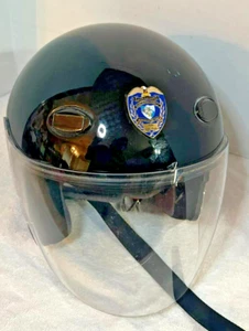 Blue Kights Law Enforcement Motorcycle Helmet Black - Picture 1 of 11