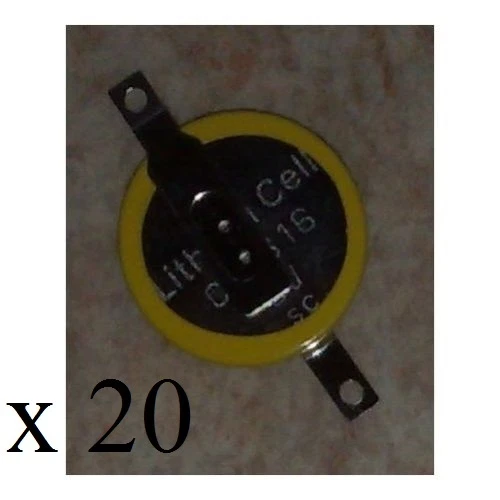 20 Batterie di Ricambio CR1616 per Pokemon Rosso, Rubino ecc. - Game Boy - Salva