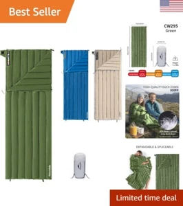 Extreme Temperature Goose Down Adult Sleeping Bag - Portable and Compressible - Picture 1 of 9