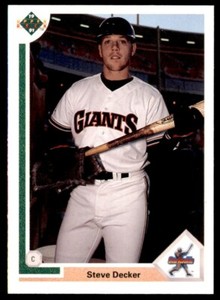 1991 Upper Deck Steve Decker Rookie San Francisco Giants #25