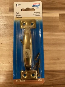 5 1/2 In. Brass Utility Door Pull N116889 National N116889 038613116887 - Picture 1 of 4