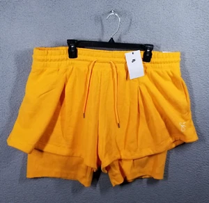 Nike Serena Williams 2 in 1 Crew 3" Tennis Shorts DX3040-717 Women's XXL Yellow - Picture 1 of 10