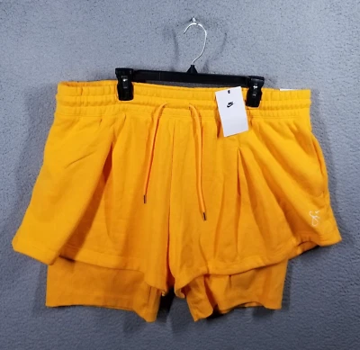 Pantalones Cortos Tenis Nike Serena Williams 2 en 1 Crew 3" DX3040-717 Para Mujer XXL Amarillo Foto 1 de 4