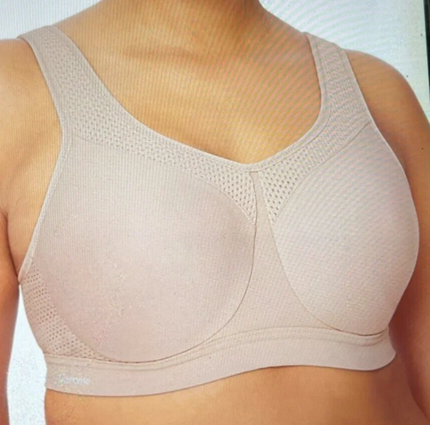 SUJETADOR DEPORTIVO GLAMORISE 9066 40F FIGURA COMPLETA ALTO IMPACTO UW, COLOR NUDE tostado Foto 1 de 4