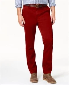 NEW MENS CLUB ROOM SLIM FIT STRETCH FLAT FRONT CHINO PANTS - MSRP $59.00 - Picture 1 of 5