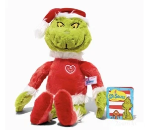 Dr Suess Grinch Plush Toy With Heart For Christmas Gift - Picture 1 of 2