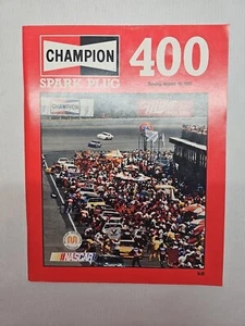1987 CHAMPION SPARK PLUG 400 MICHIGAN INTL NASCAR RACE PROGRAM - Picture 1 of 11