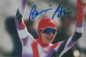 BONNIE BLAIR EE. UU. Patinaje Juegos Olímpicos de Invierno Autografiado Firmado 4x6 Foto C - Imagen 1 de 1