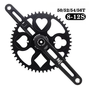 Juego de bielas de bicicleta plegables 12S plato 52T 54T 56T manivela de dientes estrechos y anchos - Imagen 1 de 44