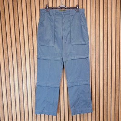 Timberland Convertible Trousers 34 Shorts 3/4 Grey Cotton Straight Leg W34 L32 - Image 1 of 4