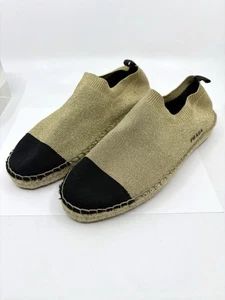 Prada Gold Lurex Slipper Espadrilles Größe 38,5 - Bild 1 von 10